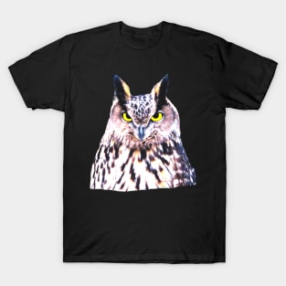 unique wild owl, owls, forest, animal, nature, T-Shirt